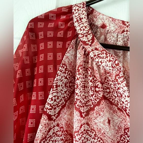 KUT From the Kloth Red Women’s Top Blouse Sz L - Picture 3 of 11